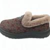 Winter lazy foot cover women's cotton shoes jacquard cloth surface rough edge bag mouth soft sole wear-resistant mother shoes one piece hair