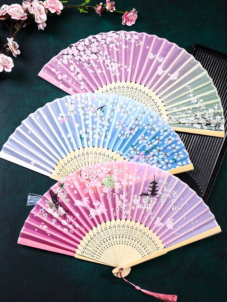 Ancient Style Cheongsam Students Summer Foldable Small Fan