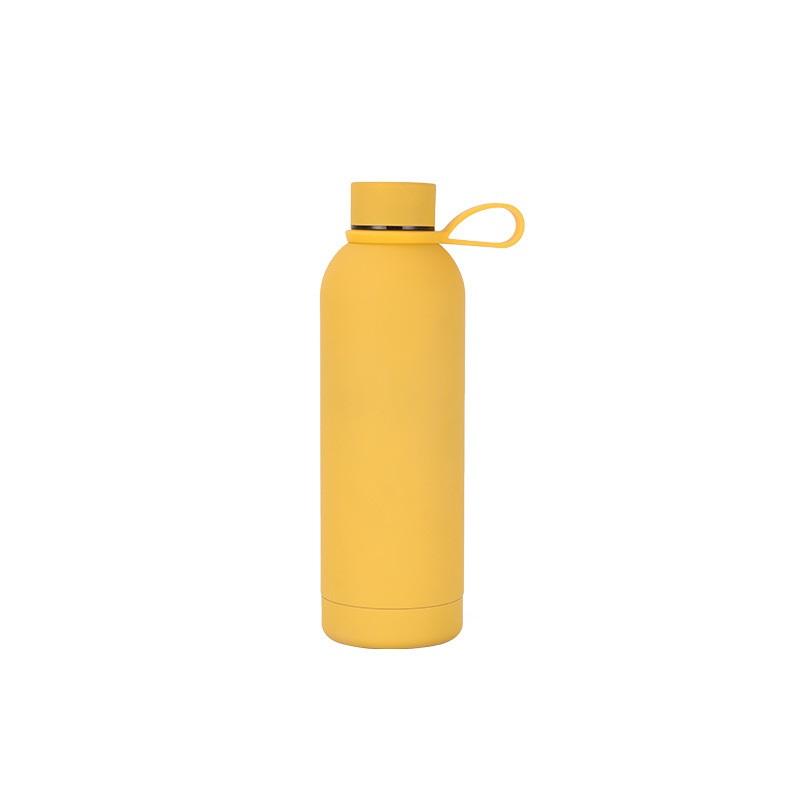 Stainless Steel USA Style Small Mouth Bottle Outdoor Sports Portable Thermos Cup Lifting Ring Water Bottle