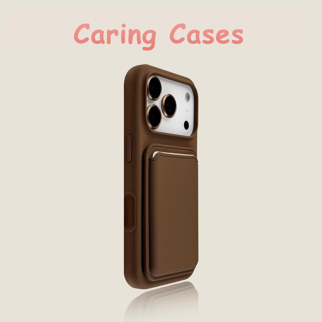 Чехол для iPhone 17 Pro Max с кошельком MagSafe, из жидкого силикона, с вырезом для объектива, совместимый с iPhone 16 15 14 13 12 11