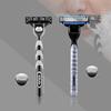 4 шт. новых бритвенных лезвий для Gillettee Mache 3 Turbo Safety Manual Shave Machines для мужчин со сменными лезвиями