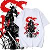 Ретро футболка для мужчин с принтом японского самурайского меча, мужская одежда, уличный стиль Харадзюку, футболка с коротким рукавом, футболка европейского размера