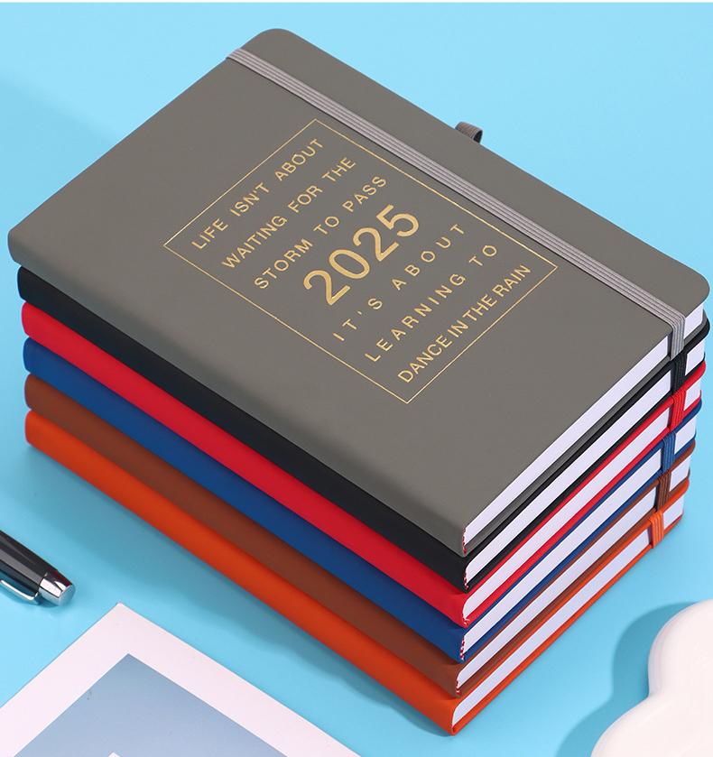 Planner Weekly and Monthly Yearly Year 2025 Dashboard Customized Diary Planner 2025 Kraft Paper Notebook Journal Planner Book
