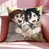 Аниме H-Horimiya Наволочка Дышащая Льняная Наволочка Летняя Без Запаха Экологически Чистая Невидимая Молния Стирка