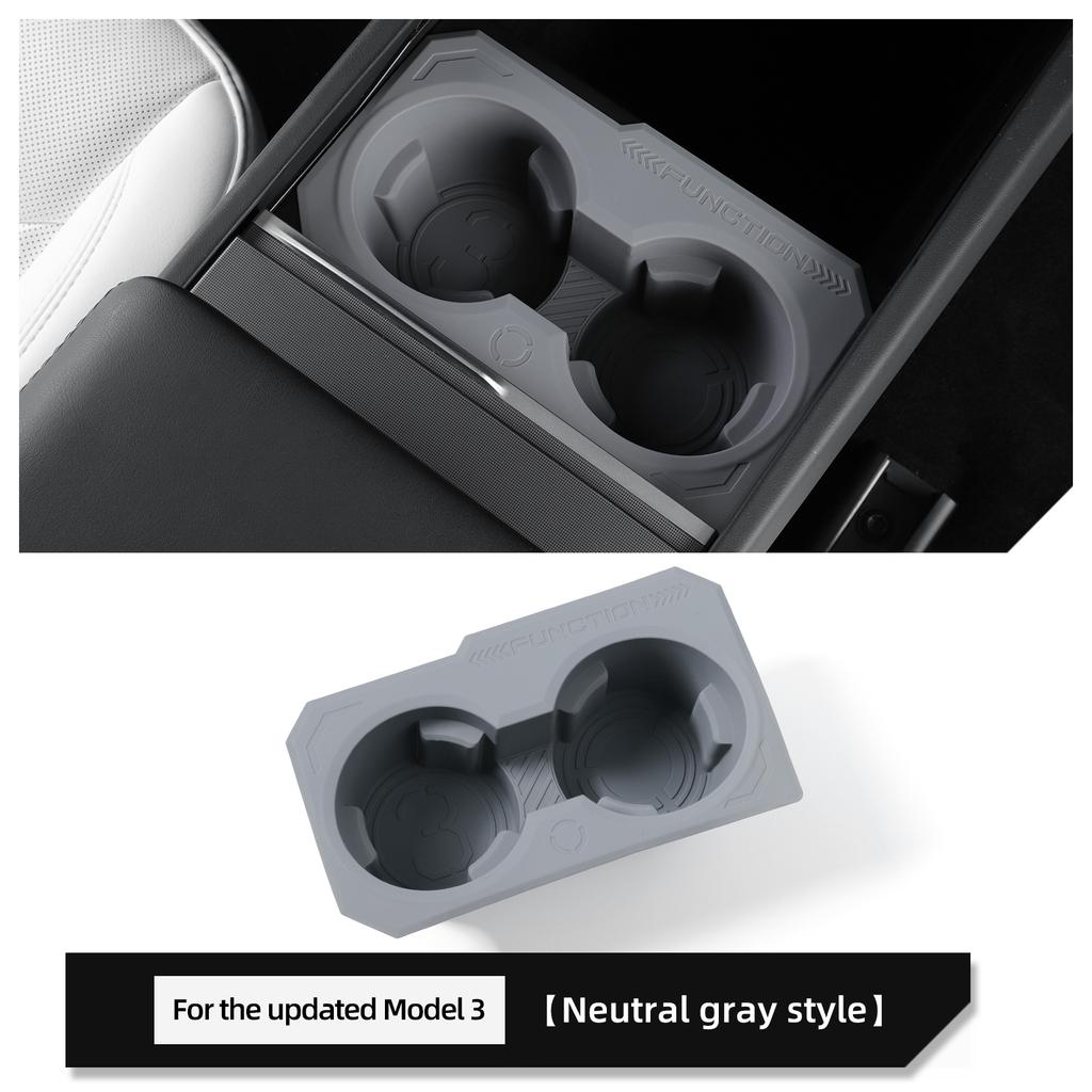 Для Tesla Model 3 Highland 2024 Подстаканник Силиконовый Держатель для напитков Органайзер Аксессуары для интерьера автомобиля