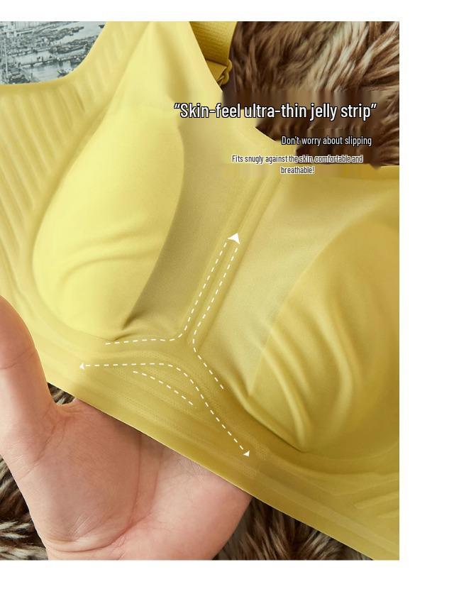 Women's Bust Minimizer: Ultra-Thin Support, Anti-Sag Seamless Cool Full Cup Bra for Summer