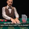 Прозрачная акриловая подставка для 8 колод покерных карт, держатель для игральных карт, эксперт по играм и спорту, акриловые лотки для сброса, просты в использовании