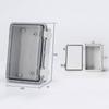 Outdoor Sealed Electrical Plastic Enclosure ABS with Hasp Distribution Box Transparent Cover IP66 Waterproof