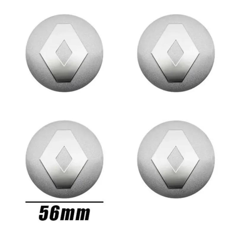 2026 Hot For Renault Hub Caps For Renault Megane 2 3 4 Twingo Clio Talisman  4Pcs 56mm Car Wheel Center Hub Caps Badge Sticker E