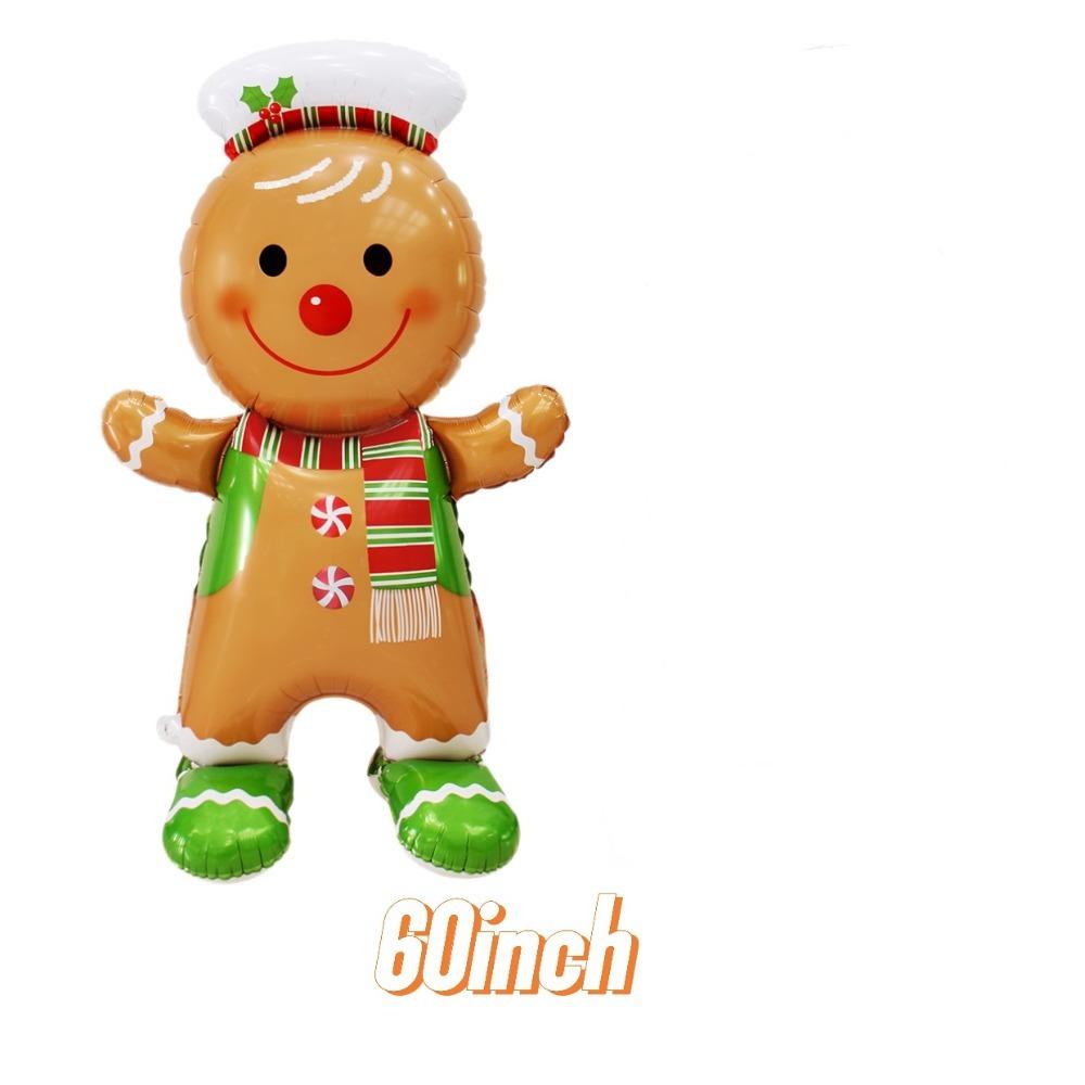 Giant Santa Claus Christmas Inflatable Foil Balloons Standing Balloons  Home New Year Party Supply