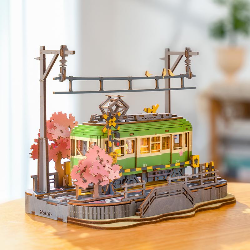 Sakura Journey Wooden Assemble Car Экологичная 3D деревянная головоломка для детей Забавные игрушки Строительные наборы блоков