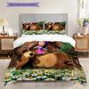 Russian comedy animation Masha and the Bear Comfortable Duvet Cover and Pillowcases (1 duvet cover + 2 pillowcases, duvet insert not included) T5