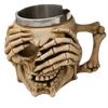 Stainless Steel Mug Halloween Beer Cup Resin 3D Goblet Mug With Skull and Bones Design Coffee Cup Halloween Gift