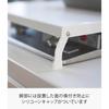 [Yamazaki] Folding Gas Stove Cover Wide White, Approx. 52X33.5X2.5cm (Stored) - Approx. W54.5XD33.5XH7.2cm (Used), Tower, 2-Burner Built-in