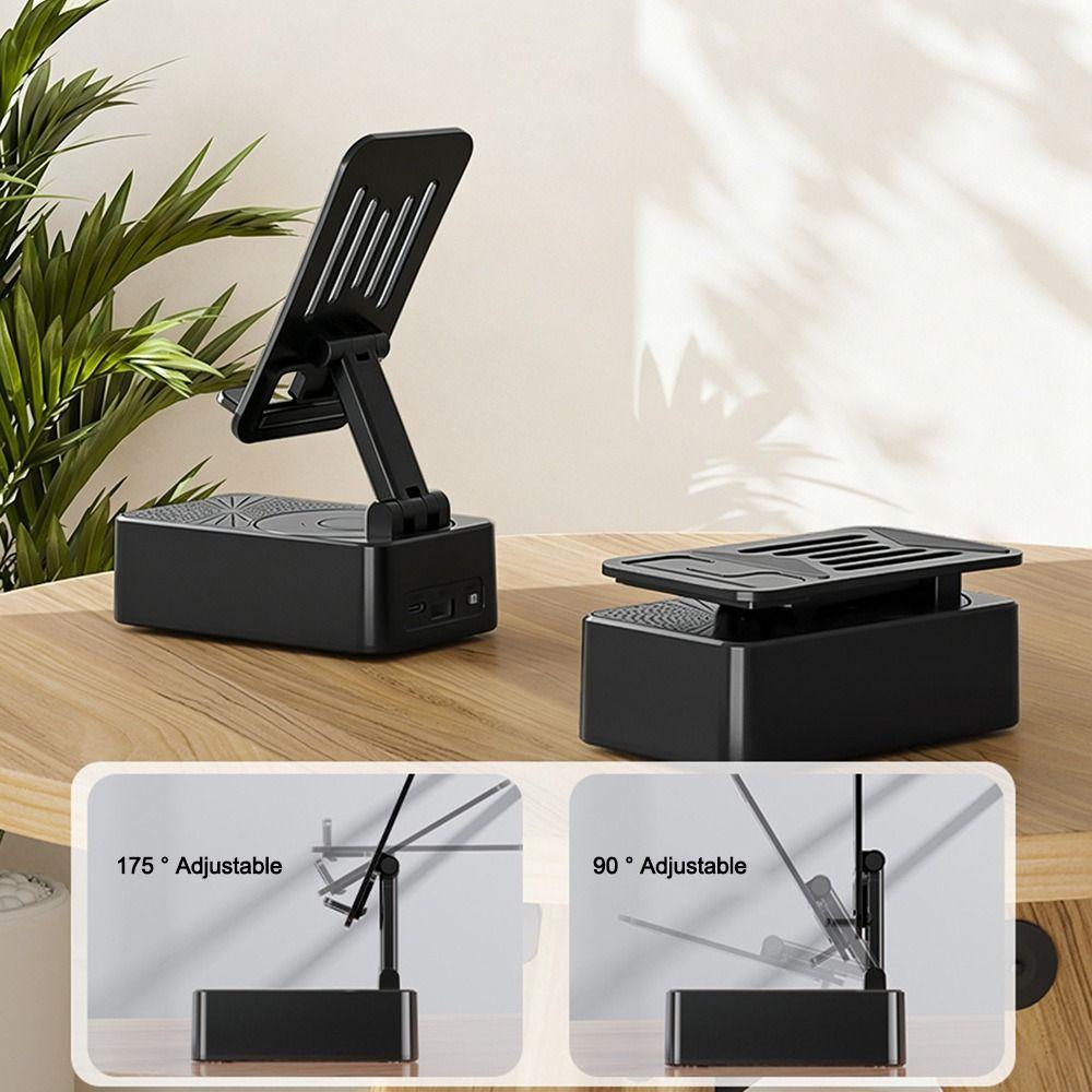 Foldable Smart Rotating Phone Stand Adjustable Lazy Stand Dual Speaker Rack Gifts Phone Stand
