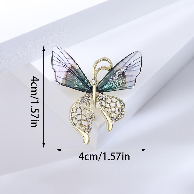 Брошь-бабочка-стрекоза-пчела, насекомое, эмаль, жемчуг, кристалл и стразы, корсажные броши