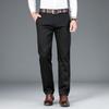 Весна 2025 года, новые мужские повседневные брюки из бамбукового волокна, классический стиль, деловая мода, брюки цвета хаки из эластичного хлопка, мужская брендовая одежда