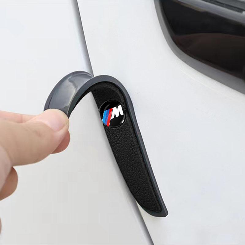 4Pcs Car Door Anti-Collision Strip Rearview Mirror Protection Sticker For BMW M E34 E36 E60 E90 E46 E39 E70 F10 F20 F30 X5 X6 X1 M3 M5 M6 E71 F01 F02