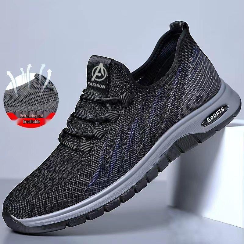 Мужские повседневные слипоны из дышащей сетки Flyknit