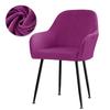 Bar High Arm Chair Cover Elastic Velvet Fabric Washable Dining Chair Slipcovers Office Chair Covers Hotel Home Party