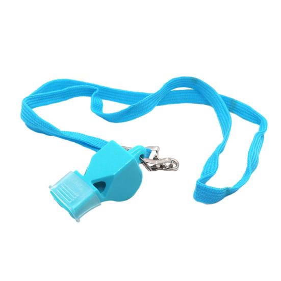 Свисток с шнурком и ручкой для рта. Пластиковый спортивный свисток. Громкий четкий звук. Свисток для тренеров, судей, тренировок, кемпинга, выживания в чрезвычайных ситуациях.