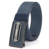 Новый мужской ремень для поездок на работу с автоматической пряжкой из нейлона, универсальный двухслойный толстый ремень для отдыха на природе