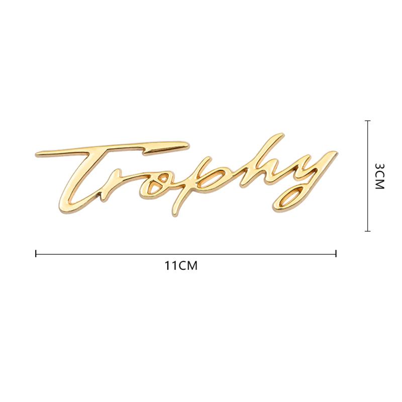 Metal Trophy Badge Emblem Car Rear Truck Window Stickers Decals Car Styling For Morris Garages M-G MG5 MG6 ZS HS MG3 XPower