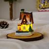 LED Christmas Village Miniature House Xmas House Miniature Creative Christmas Light House  Gifts