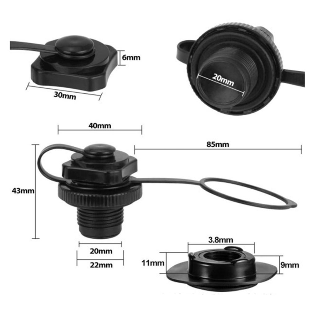 Board Accessories Kayak Raft Airbed Inflatable Pump Adapter Nozzle Caps Mattress Valves Air Valve