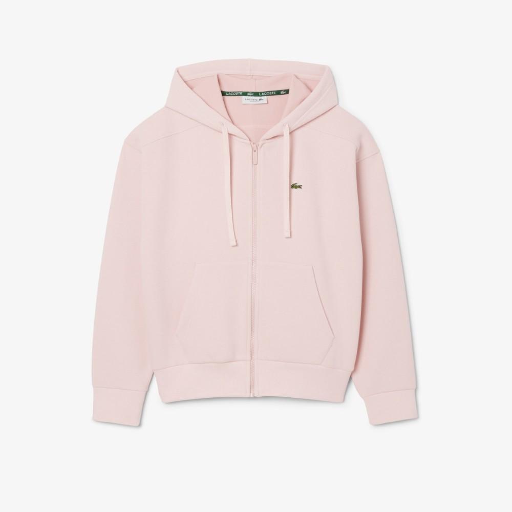 Lacoste Женская двусторонняя пике-толстовка с капюшоном на молнии SF5272-55NADY