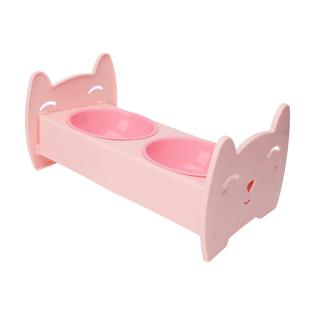 Двойная миска для корма для домашних животных, пищевая, непроливаемая, большая емкость, двойная миска для собак и кошек для маленьких и средних собак