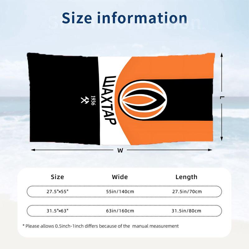 FC Shakhtar Donetsk Beach towels also serve as bath towels summer essential a musthave for the outdoors the beach and the pool