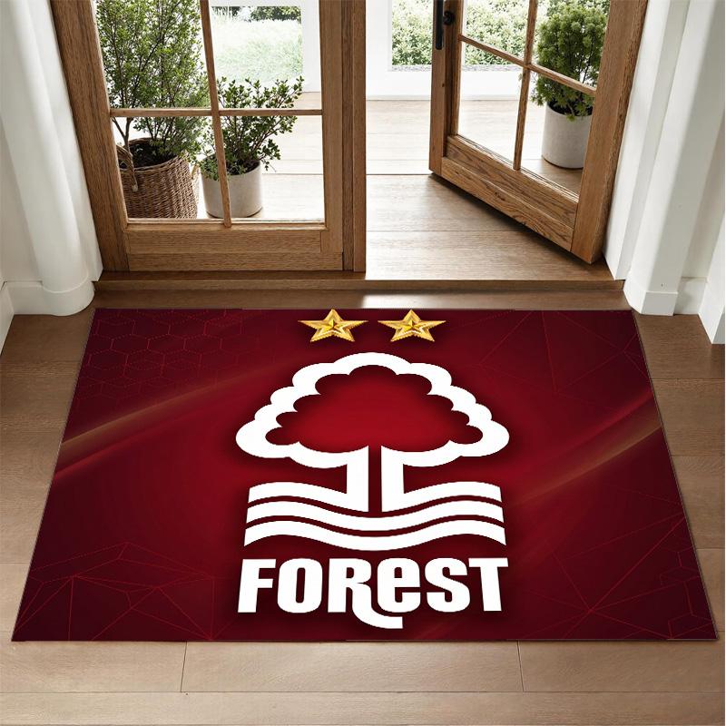 Nottingham Forest Design Crystal Velvet Rug Soft Decorative Mat for Bedroom Entrance