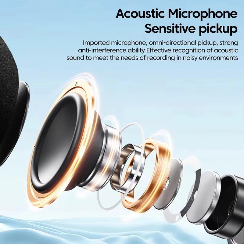 Беспроводные наушники Bluetooth с петличным микрофоном, спортивные, устойчивые к поту, высококачественные наушники с функцией шумоподавления для звонков