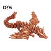 3D-печатная фигурка летающего дракона с подвижными суставами, китайская фигурка дракона, шарнирная модель крылатого дракона, игрушка-фиджет, настольное украшение, орнамент