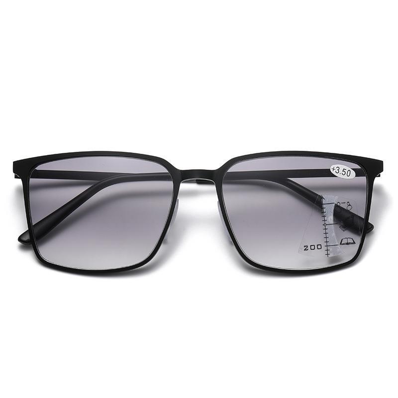 Мужские модные прогрессивные мультифокальные очки, роскошный дизайн, квадратные, почти дальние, законченные очки для чтения, унисекс, женские очки с диоптриями