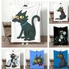 Vintage Black Cat SSnowballS Throw Lightweight G Flannel Blanket Soft Skinfriendly for Summer Cooling
