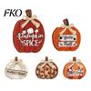 Party Atmosphere Decorations 5Pcs Fall Wooden Pumpkin Door Hanger for Front Door, Rustic Theme Sign Farmhouse Welcome Autumn Thanksgiving Wall