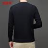 Hengyuanxiang Men's Machine Washable 100% Wool V-Neck Sweater