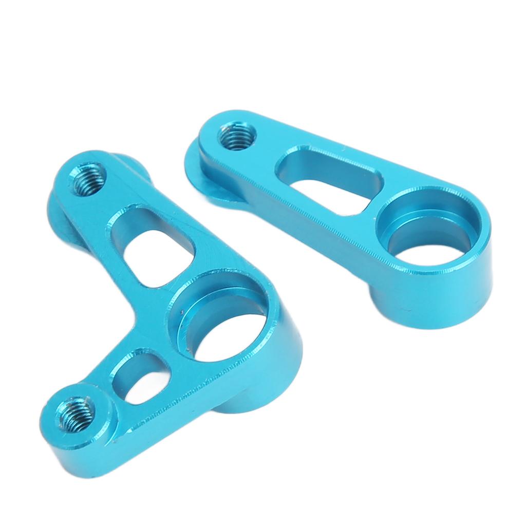 RC Steering Arm Kit Aluminum Alloy Flexible RC Steering Servo Horn Arm for Tamiya XV01 FF03 1/10 RC Car Blue