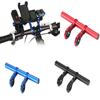 Front Outdoor Aluminum Alloy Bracket Double Tube Bike Handlebar Extender Lamp Bracket Mount