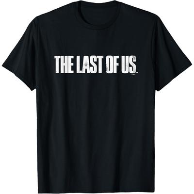 Иконическая футболка The Last of Us с потертым логотипом на большой груди V2