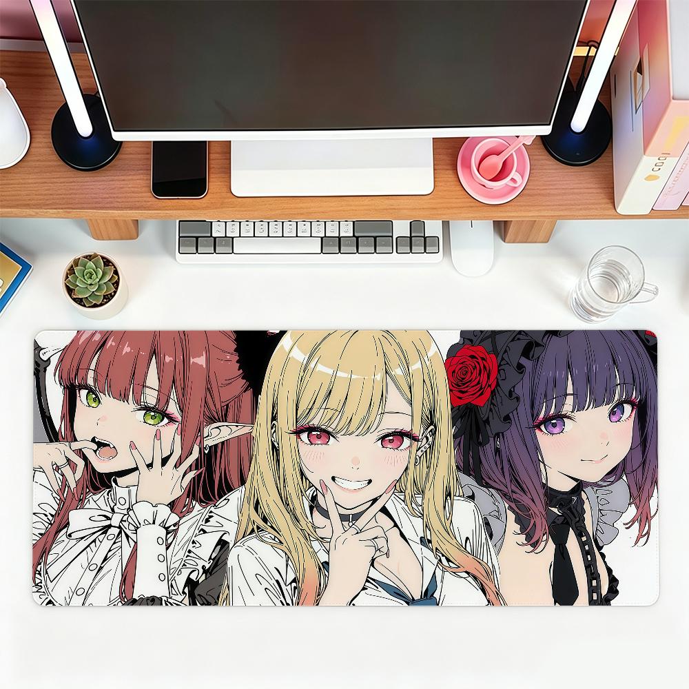 Marin Kitagawa Anime Mouse Pad for Office Gaming and Keyboards Non-Slip Large Waterproof