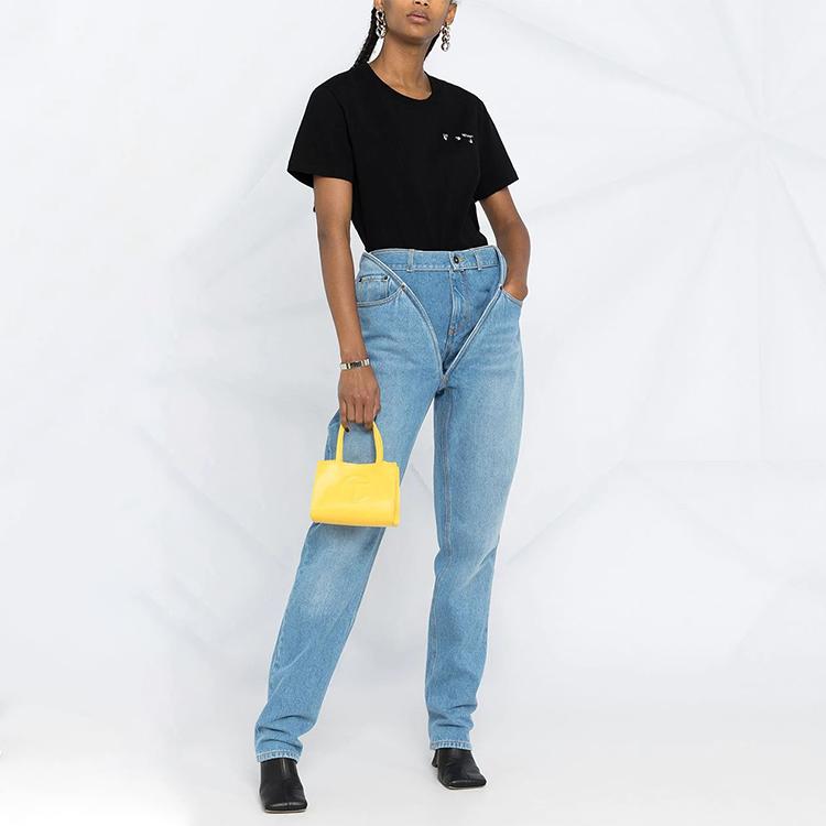 OFF WHITE Футболка Женская Черная SS21 OWAA049R21JER0011009