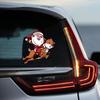 Christmas-themed Car Decals Featuring Santa Claus and Reindeer for Car Body Decoration and Window Stickers