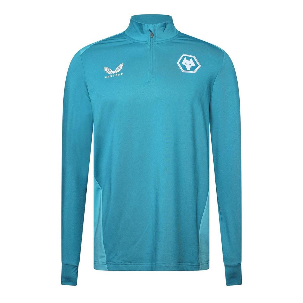 Castore Mens Wolverhampton Wanderers FC Quarter Zip Training Track Top