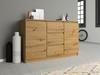 Chest Of Drawers 2D3S 120Cm Artisan Oak Doors Living Room