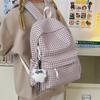 Повседневный маленький свежий клетчатый школьный рюкзак женский рюкзак для студентки колледжа легкий универсальный школьный рюкзак