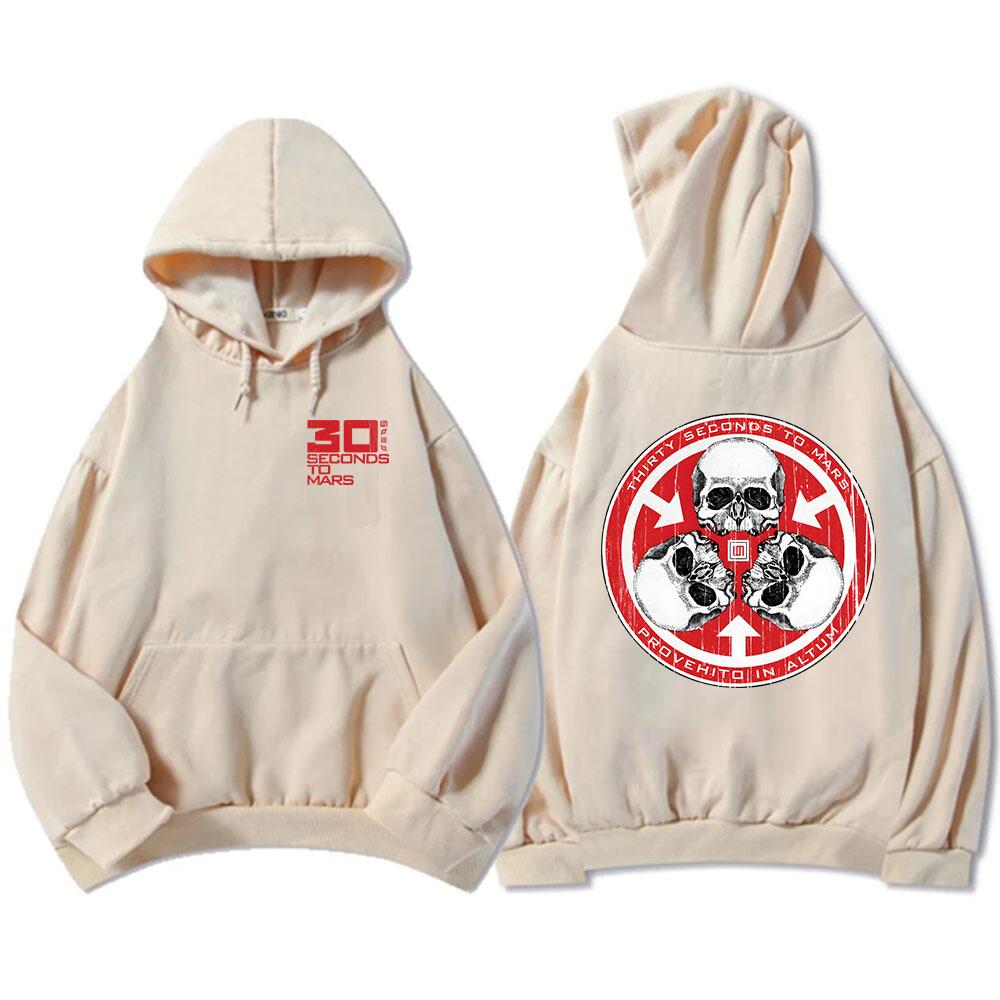 Толстовки Thirty Seconds To Mars с длинным рукавом, модные худи с капюшоном, повседневные, в стиле рок, унисекс, уличная одежда, мужские