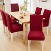 Эластичный чехол на стул Цельный Чехол на табурет с защитой от загрязнений Чехол на стул для обеденного стула для отеля дома Чехол на стул Молочный шелк Однотонный